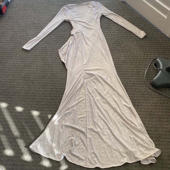 House Of CB, 'Pedrina' White Pearl Maxi Dress, Size S - Picture 5 of 5